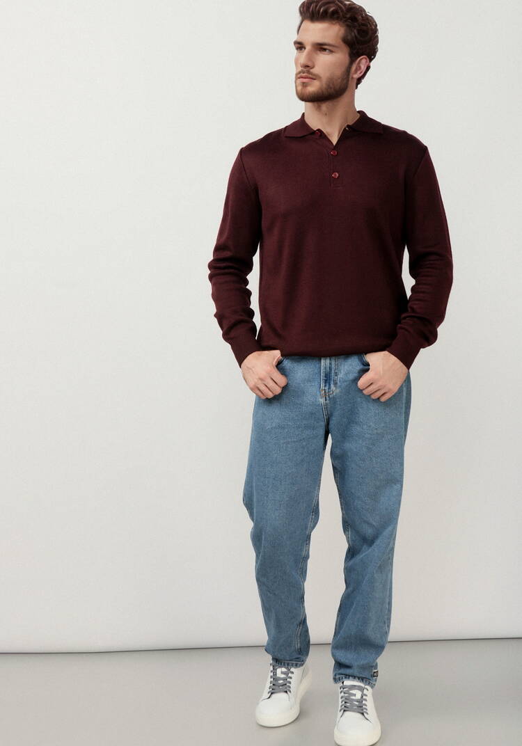 Джемпер-поло на пуговицах шир.  750, рис. 9