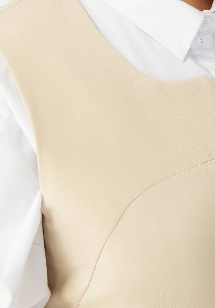 Жилет на молнии с круглым воротом шир.  750, рис. 7