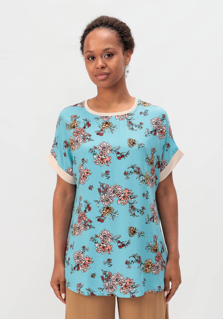 Блуза с цветочным принтом Аманда шир.  750, рис. 9