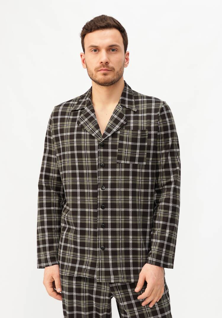Пижама мужская в клетку шир.  750, рис. 3