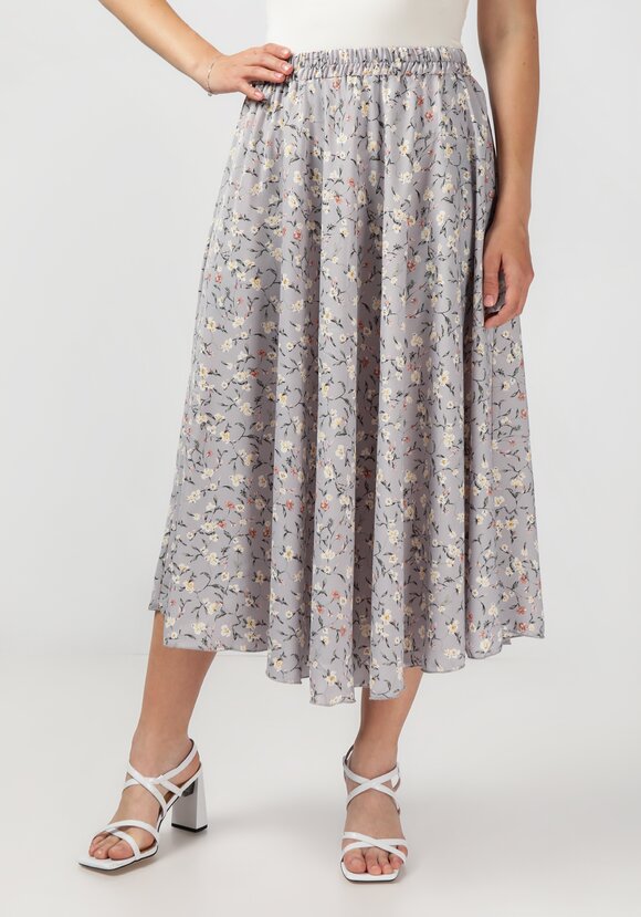 Комплект: блузат+юбка c цветочным принтом шир.  580, рис. 18