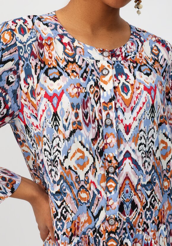 Платье с цветочным принтом свободного кроя шир.  580, рис. 20