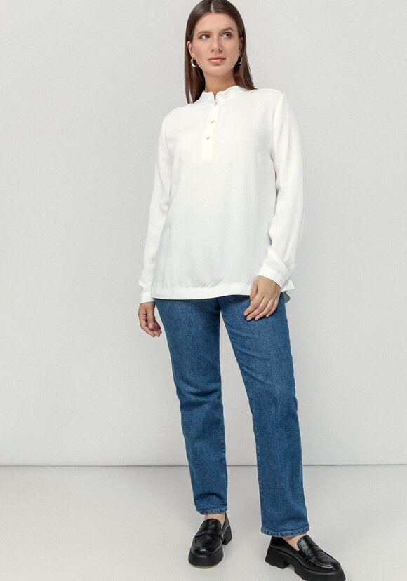 Блуза базовая с планкой на груди шир.  580, рис. 10