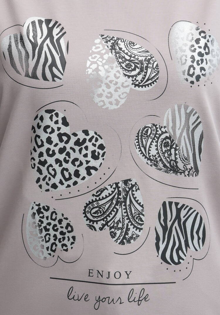 Блуза с принтом Сердца шир.  750, рис. 23