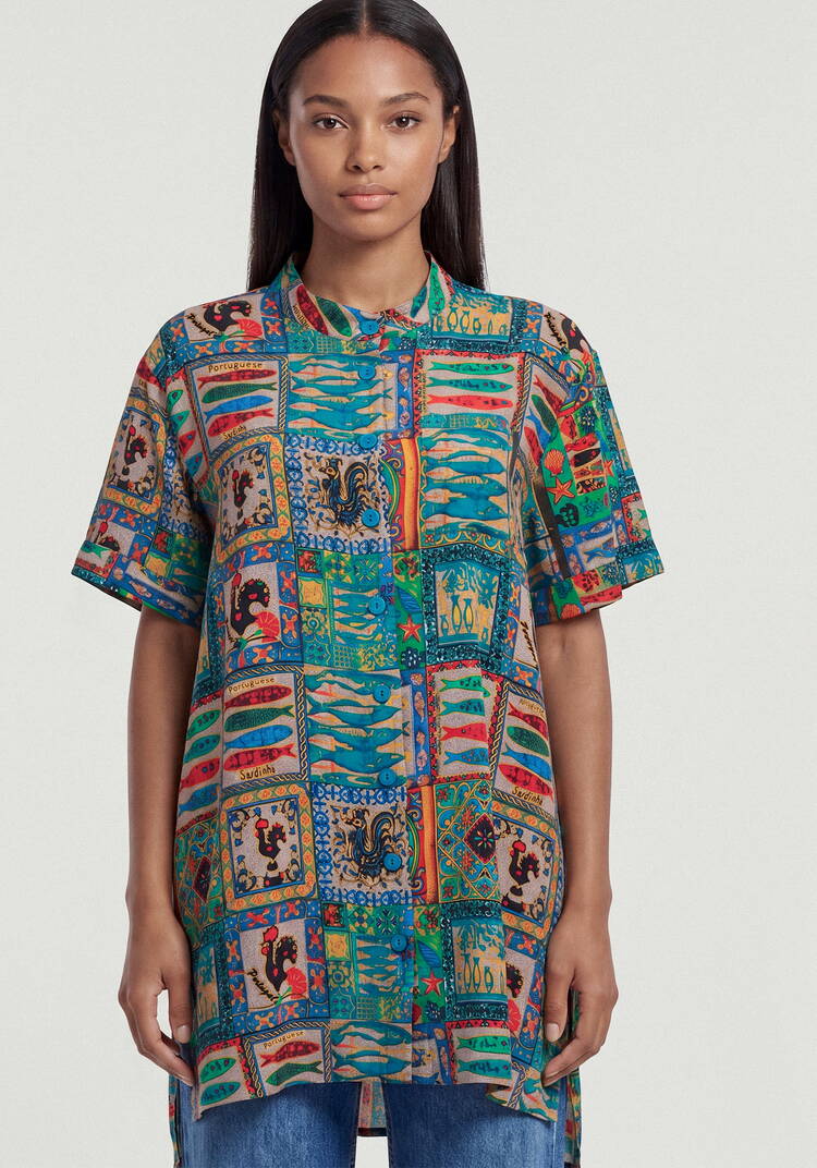 Блуза Этничекий бриз шир.  750, рис. 9