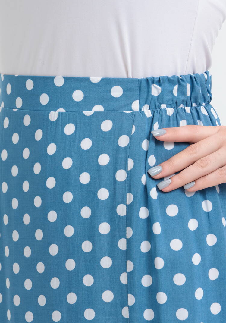 Юбка свободная с широким поясом на резинке шир.  750, рис. 19