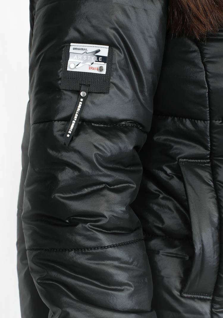 Пальто стеганое с трикотажными манжетами шир.  750, рис. 8