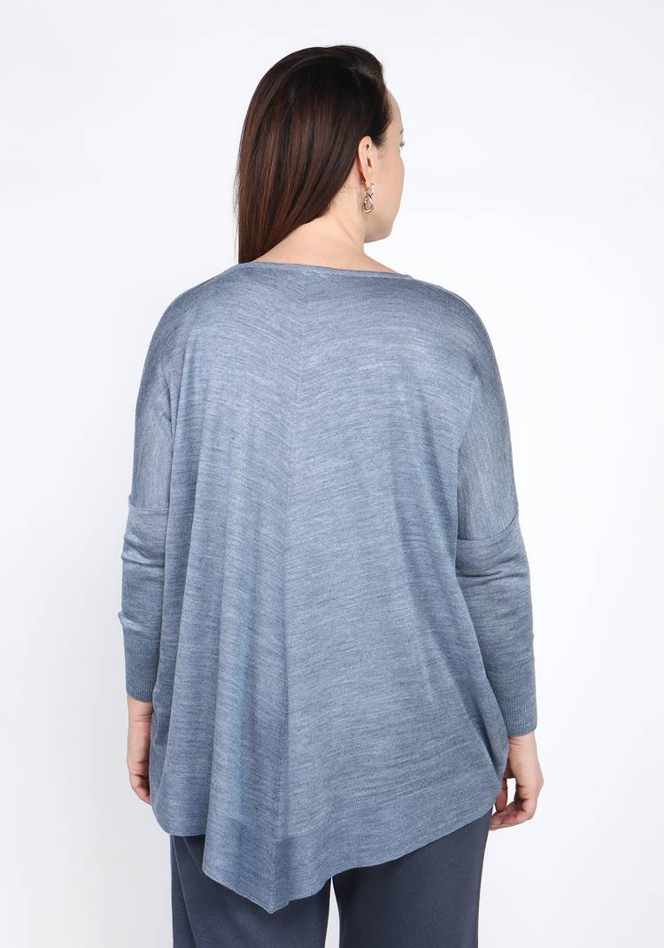 Туника тонкой вязки с ассиметричным низом шир.  750, рис. 10