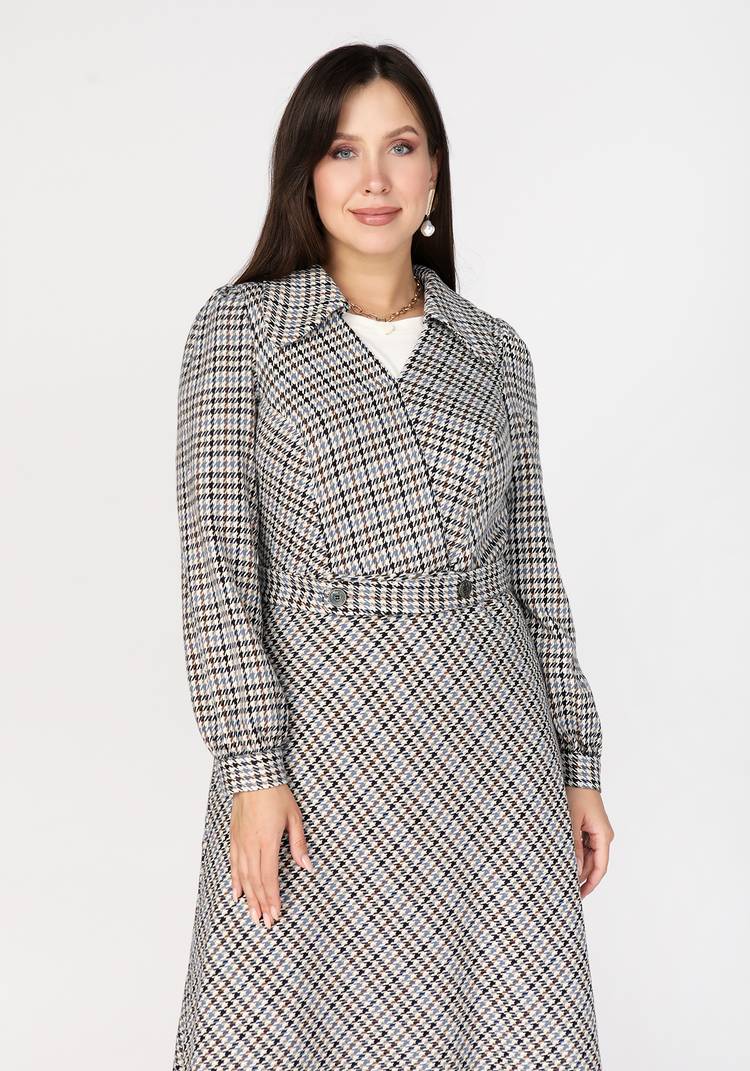 Платье с воротником свободного кроя шир.  750, рис. 3