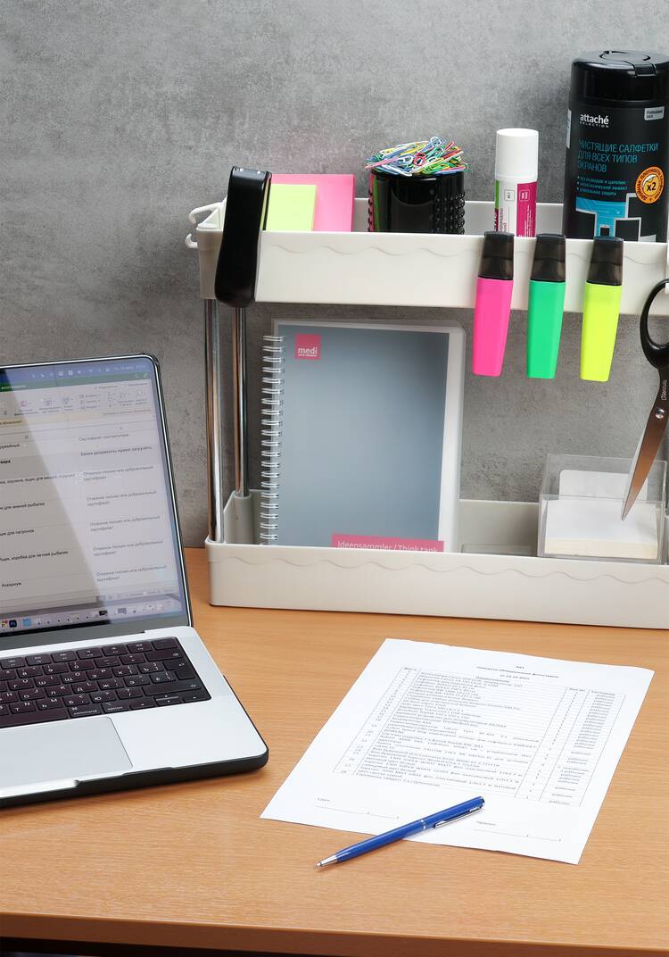 Компактная трехъярусная этажерка шир.  750, рис. 9