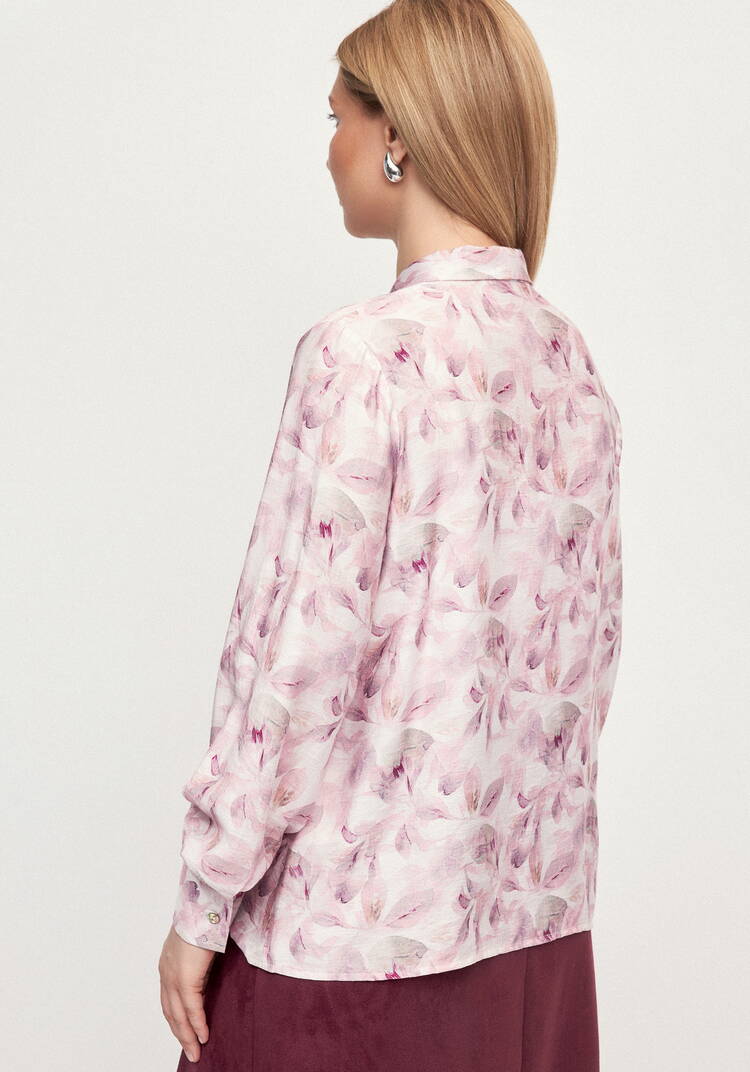 Блуза с бантом по вороту Эмма шир.  750, рис. 11