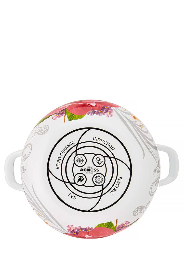 Кастрюля эмалированная Пленительная роза шир.  750, рис. 19