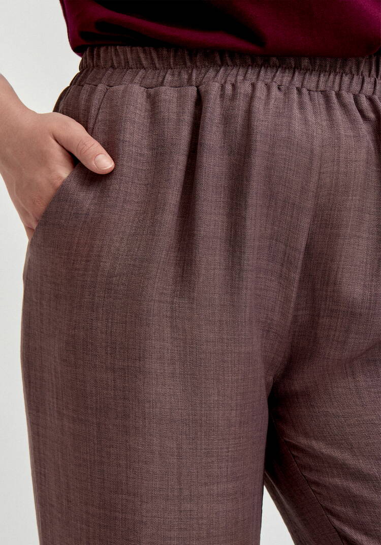 Брюки прямые свободные на резинке шир.  750, рис. 13