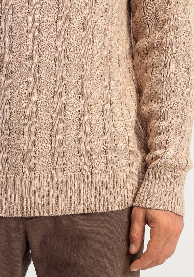 Джемпер с высоким горлом и молнией до груди шир.  750, рис. 6