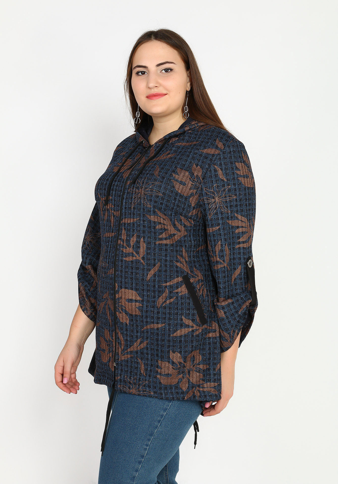 Куртка удлиненная из фактурного материала Lorum, размер 48, цвет бордо - фото 3