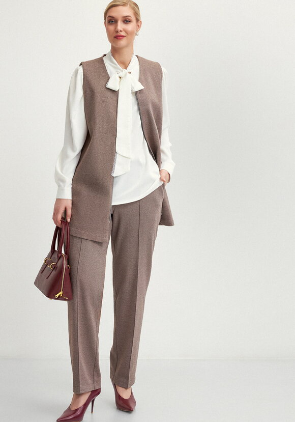 Брюки прямые трикотажныe шир.  580, рис. 14