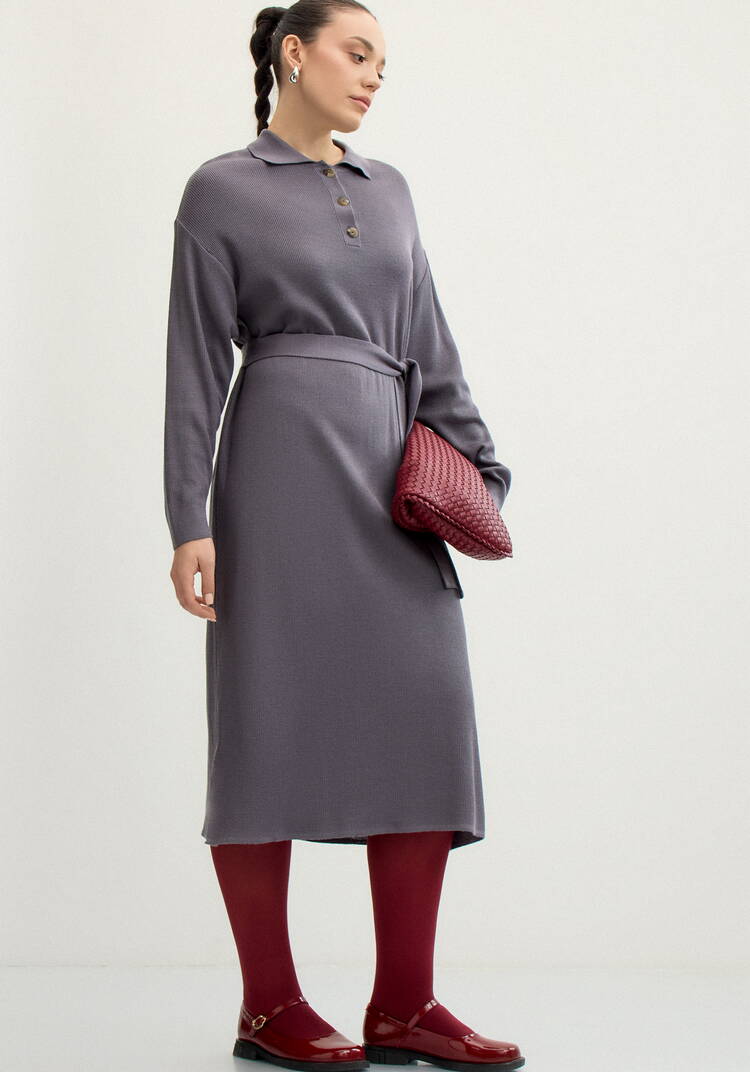 Платье поло с поясом шир.  750, рис. 8