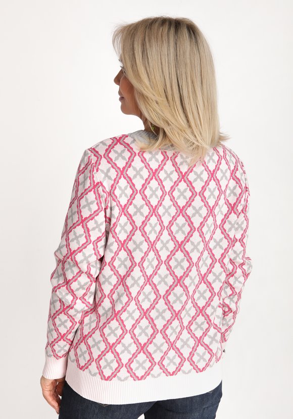 Джемпер с рисунком и декором в виде бусин шир.  580, рис. 10