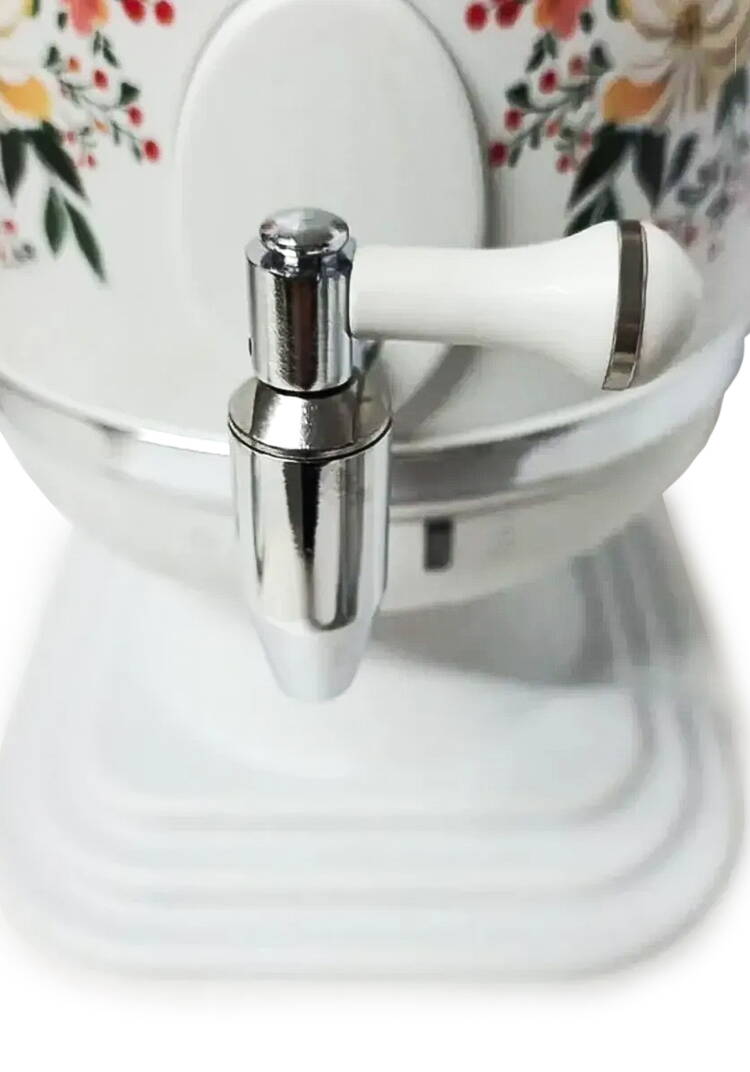 Электрический самовар Цветочный узор шир.  750, рис. 5