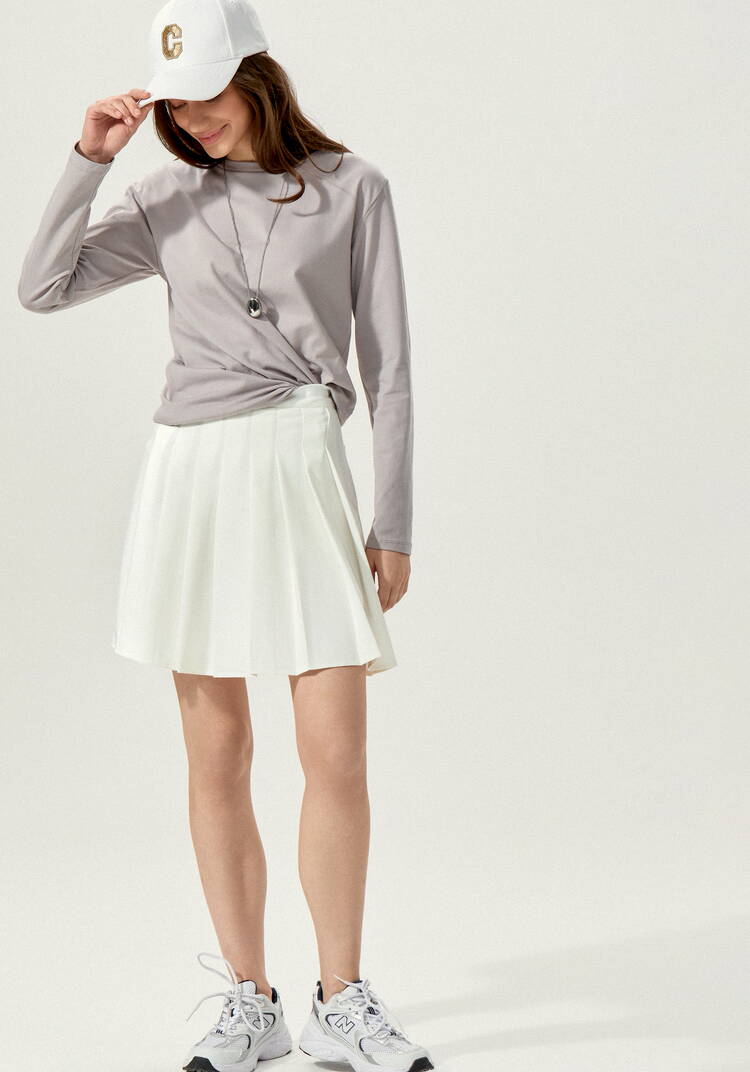 Лонгслив с круглым воротом из хлопка шир.  750, рис. 34