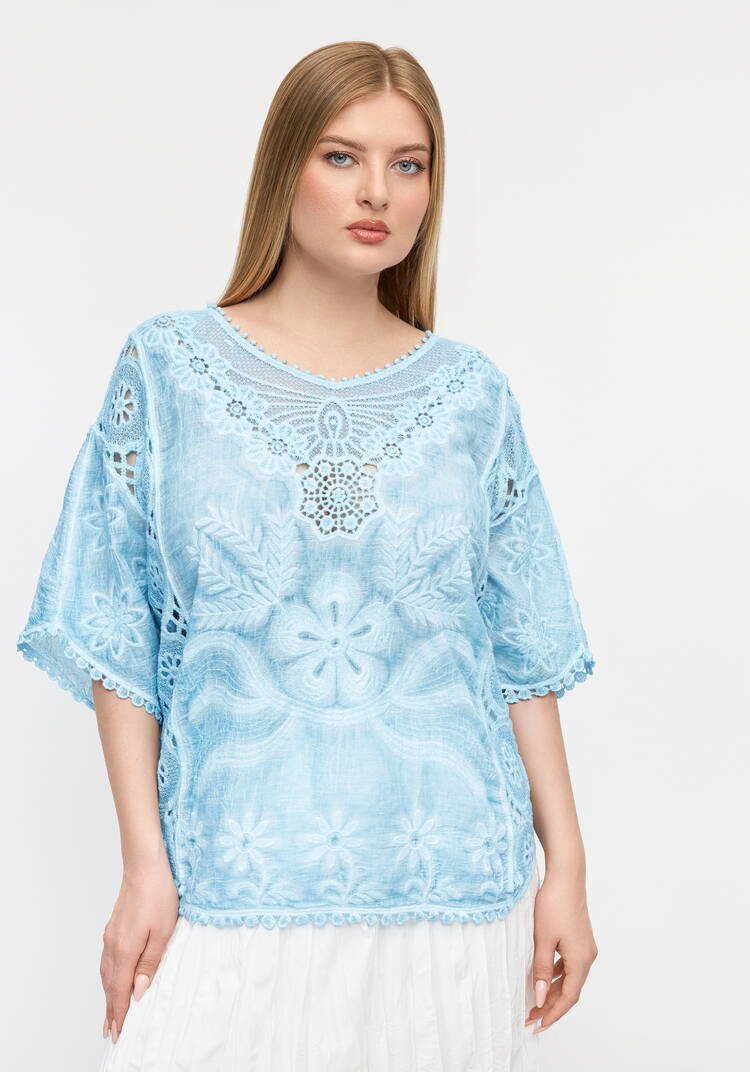 Блуза Ажурный флер шир.  750, рис. 9