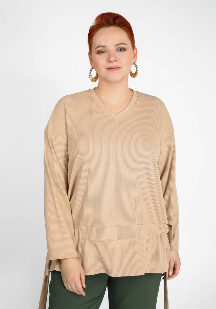 Туника с завязками по бокам шир.  750, рис. 5