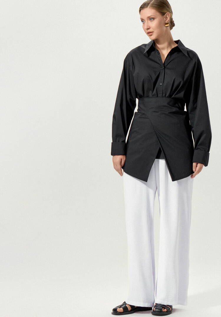 Брюки свободные на резинке по поясу шир.  750, рис. 13