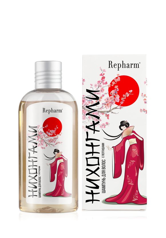 НИХОНГАМИ Шампунь для волос с пептидами шир.  580, рис. 1