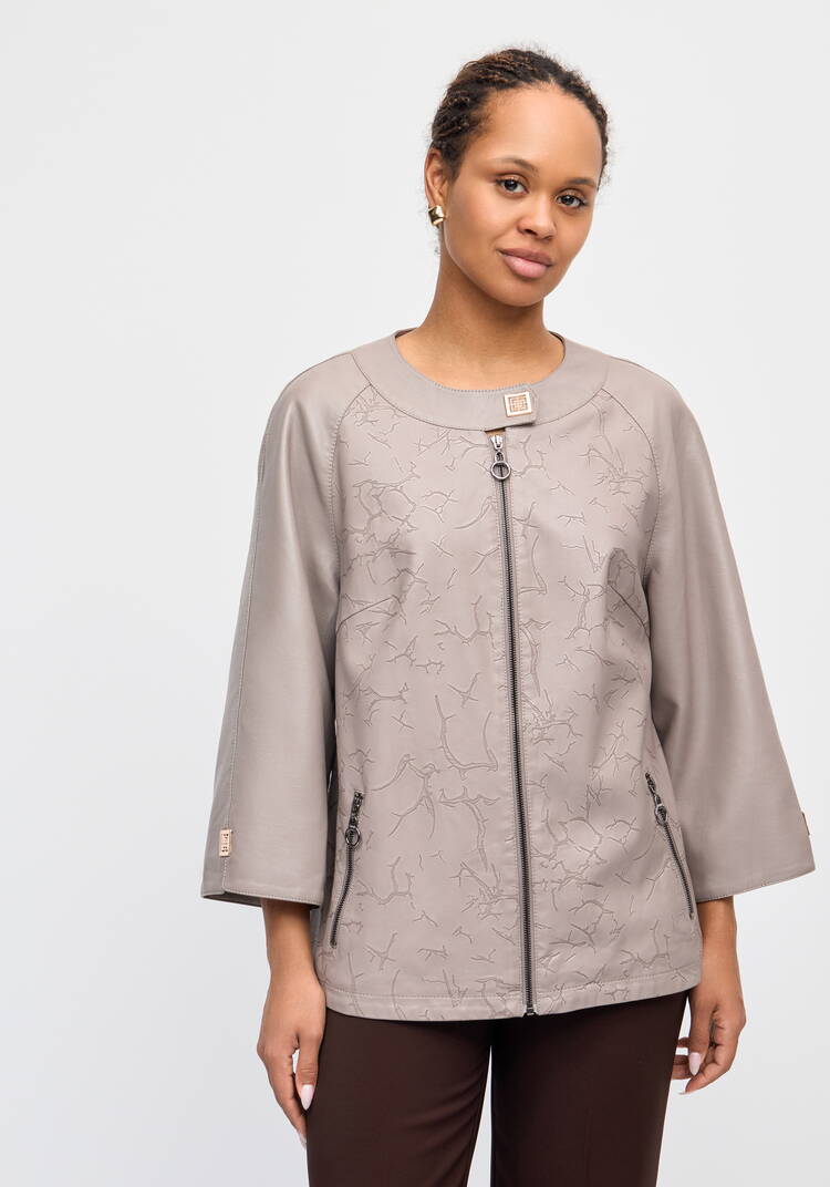 Куртка из премиальной экокожи шир.  750, рис. 4