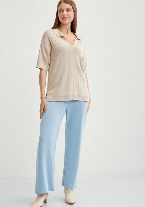 Брюки прямого кроя на широкой резинке шир.  580, рис. 20