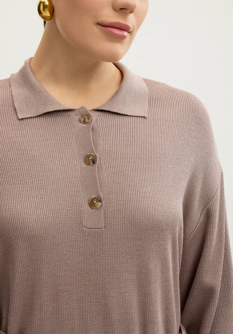 Платье поло с поясом шир.  750, рис. 6