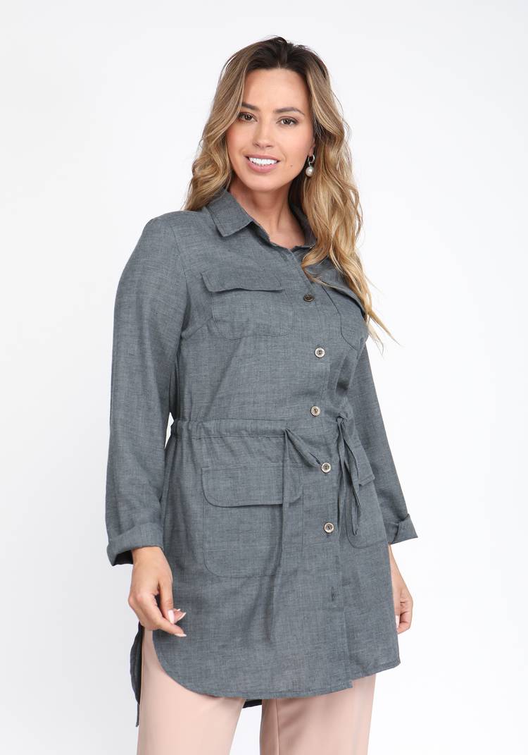 Рубашка удлиненная на кулиске шир.  750, рис. 8