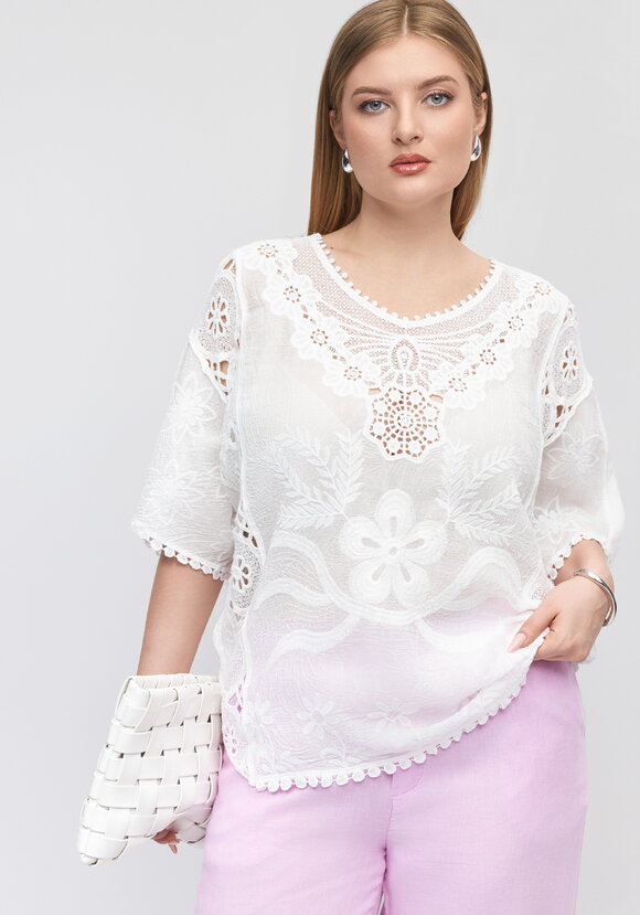 Блуза Ажурный флер шир.  580, рис. 1