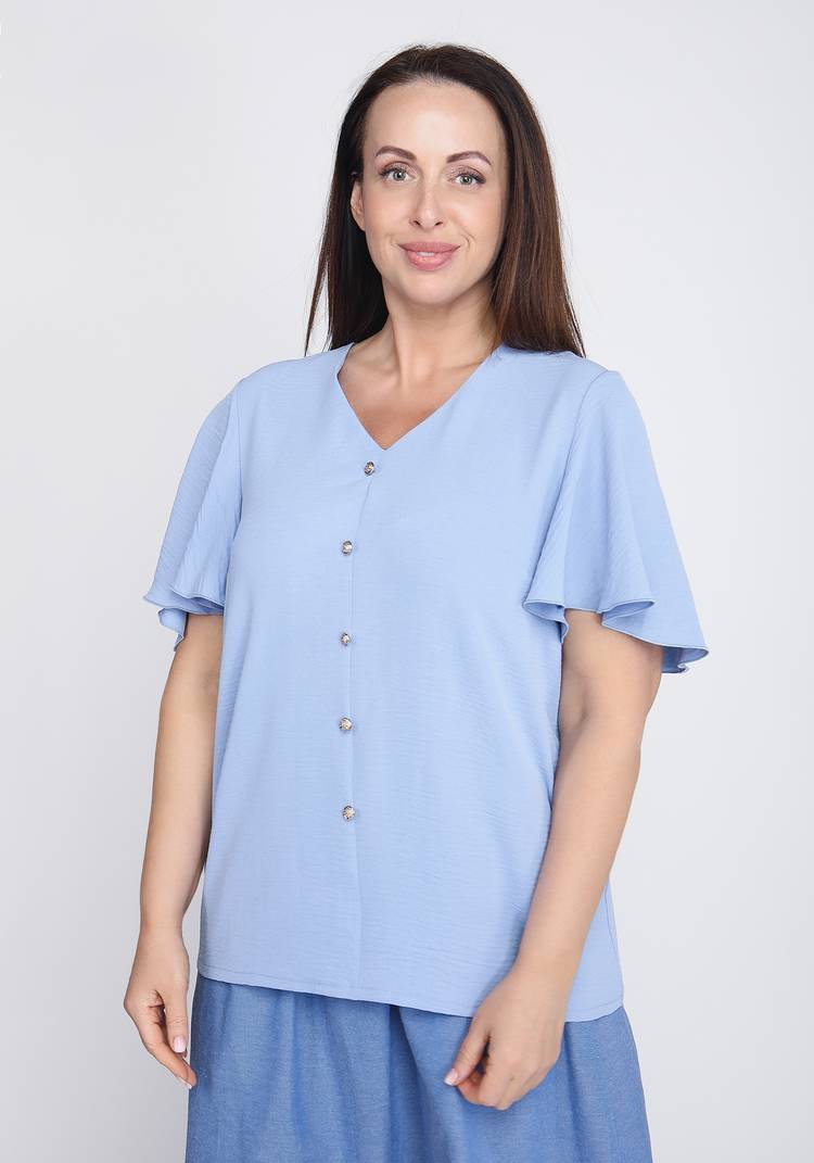 Блуза с широким рукавом прямого силуэта шир.  750, рис. 9