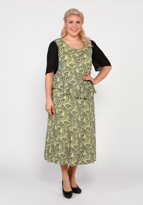 Платье-миди трапециевидного силуэта шир.  580, рис. 5