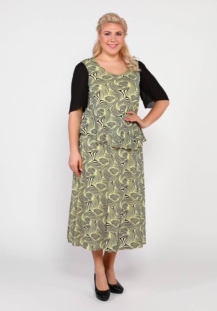 Платье-миди трапециевидного силуэта шир.  750, рис. 5