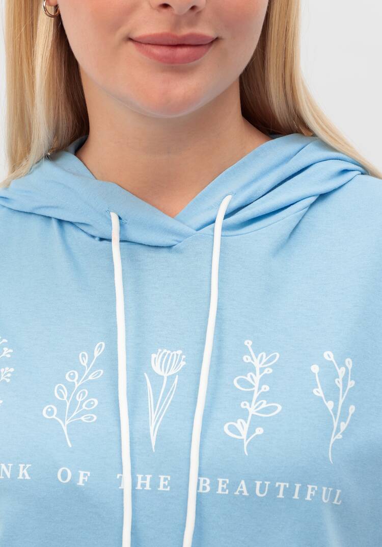 Футболка с капюшоном и лаконичным принтом шир.  750, рис. 23