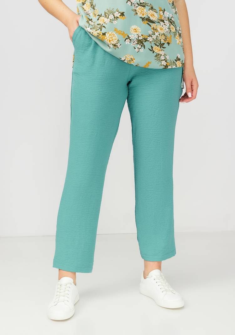 Брюки прямые от бедра с поясом на резинке шир.  750, рис. 16