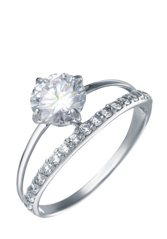 Кольцо серебряное Истинное вдохновение шир.  580, рис. 1