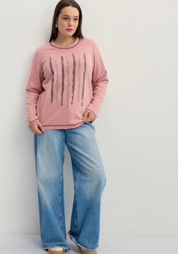 Лонгслив свободного кроя шир.  580, рис. 15