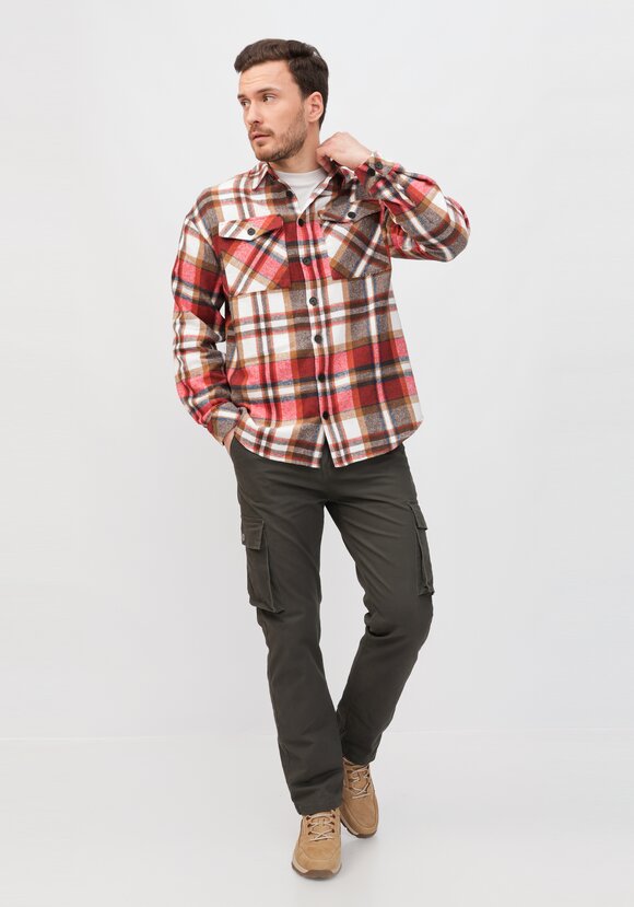 Рубашка хлопковая в клетку шир.  580, рис. 18