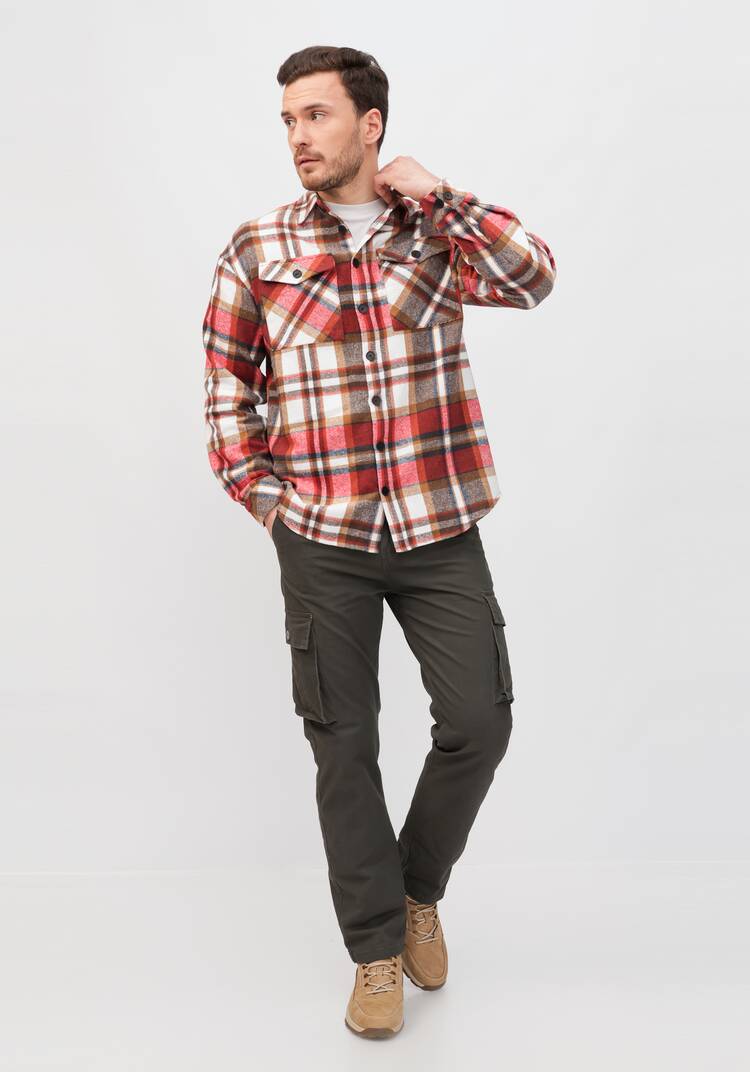 Рубашка хлопковая в клетку шир.  750, рис. 18