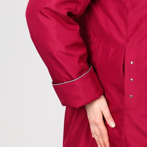 Пальто на молнии с капюшоном и карманами шир.  580, рис. 16