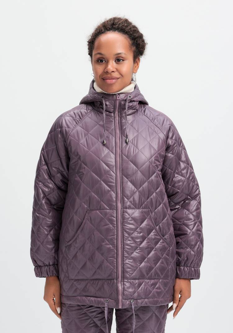 Куртка стёганая с капюшоном шир.  750, рис. 44