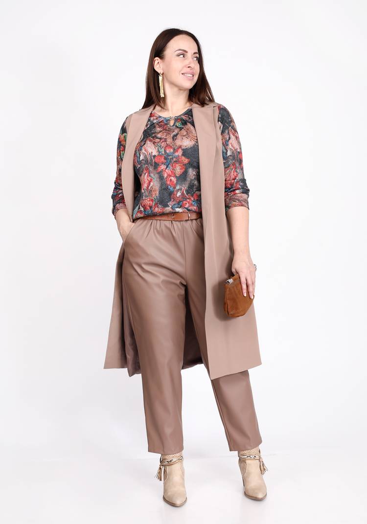 Блуза Цветочный презент шир.  750, рис. 7