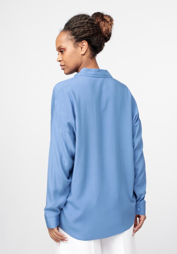 Рубашка свободного кроя с длинным рукавом шир.  580, рис. 3