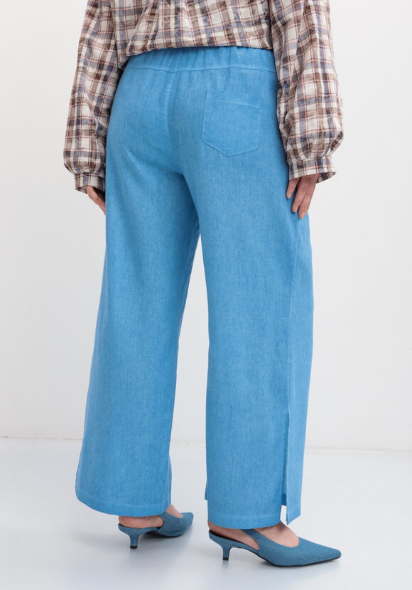 Брюки широкие на резинке со шнурком шир.  580, рис. 3