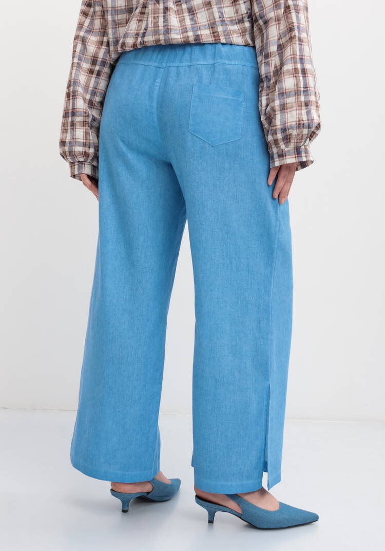 Брюки широкие на резинке со шнурком шир.  750, рис. 3