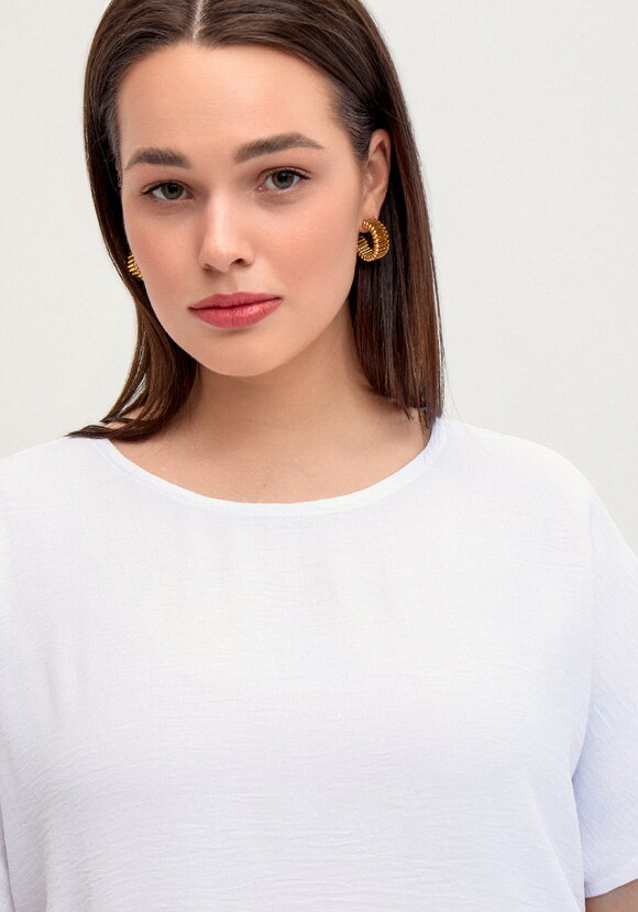 Блуза с круглой горловиной и разрезами шир.  580, рис. 27