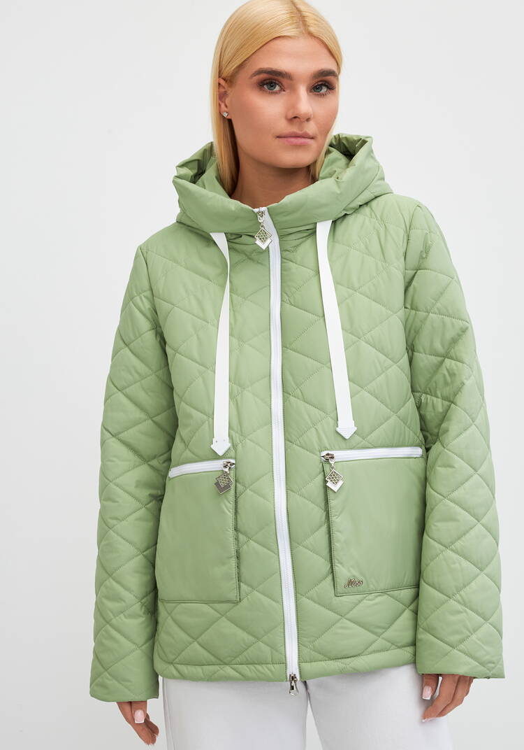 Куртка с контрастной молнией Вероника шир.  750, рис. 21